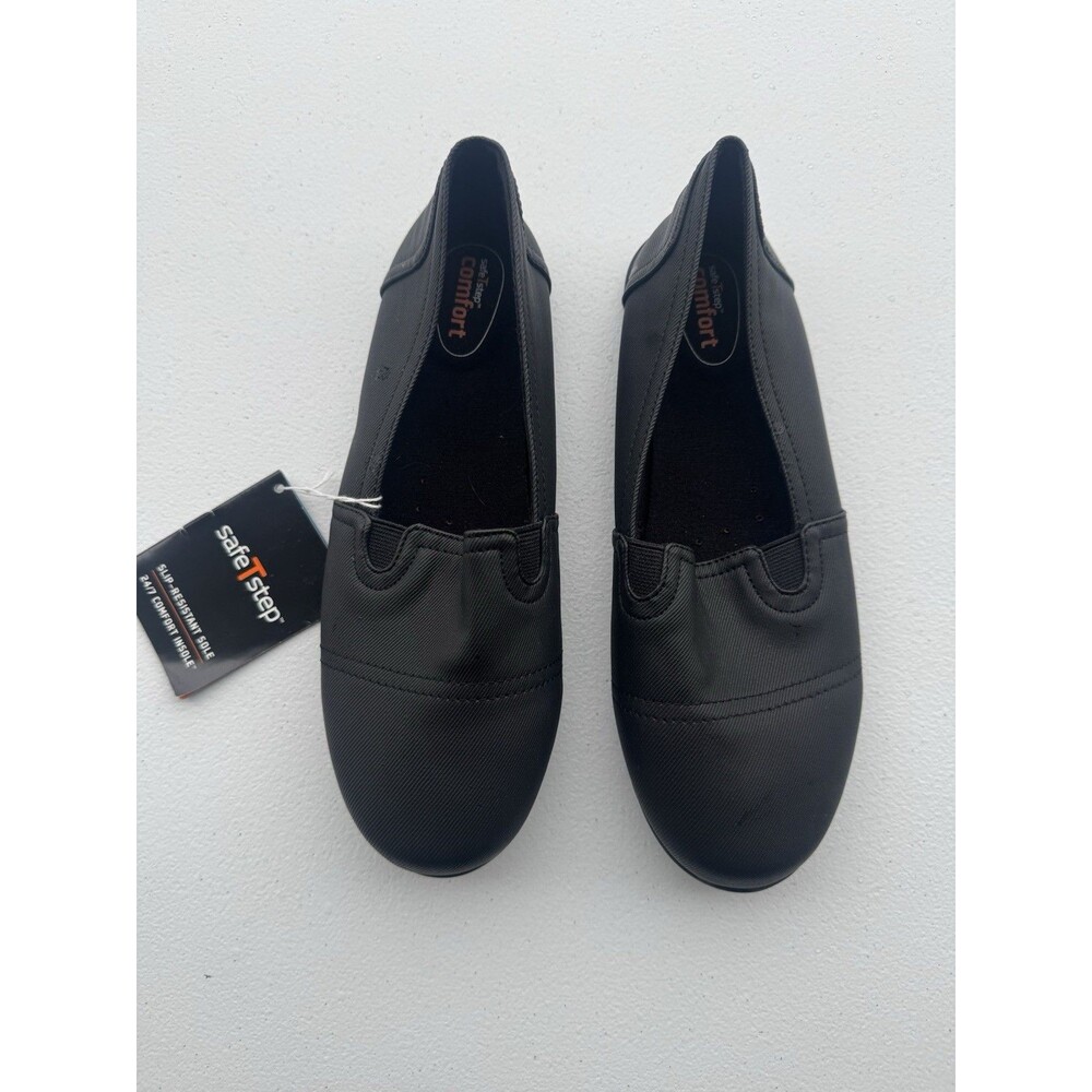 SafeTStep Women’s 7 black Slip‑Resistant Work Shoes  Comfort Non‑Slip nib
